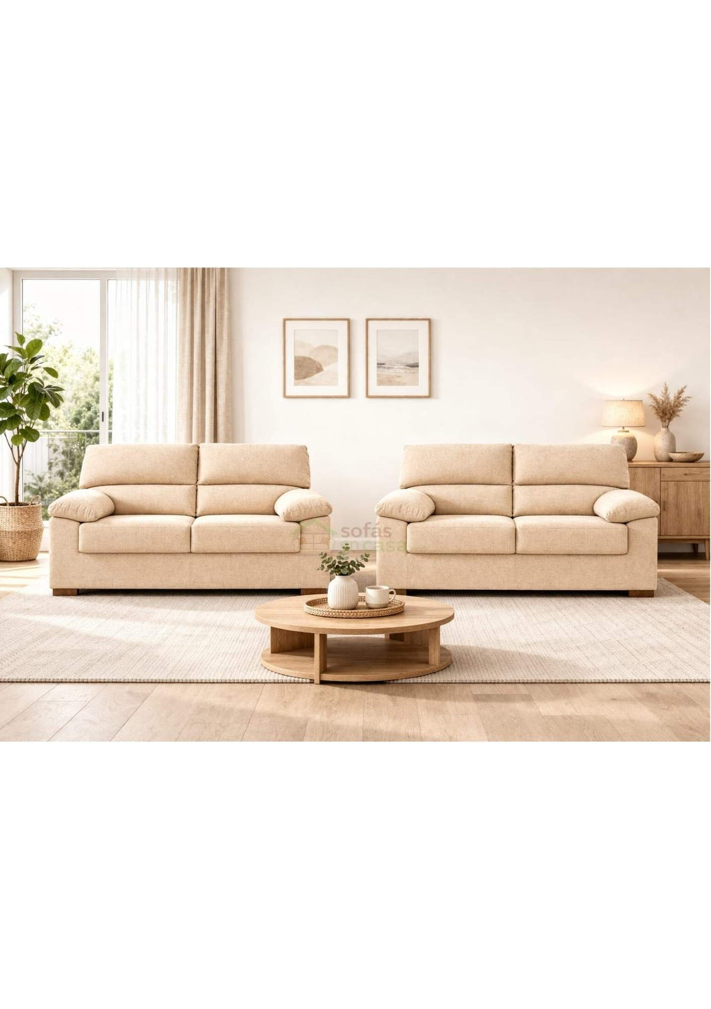 3+2 Modelo Turín Beige