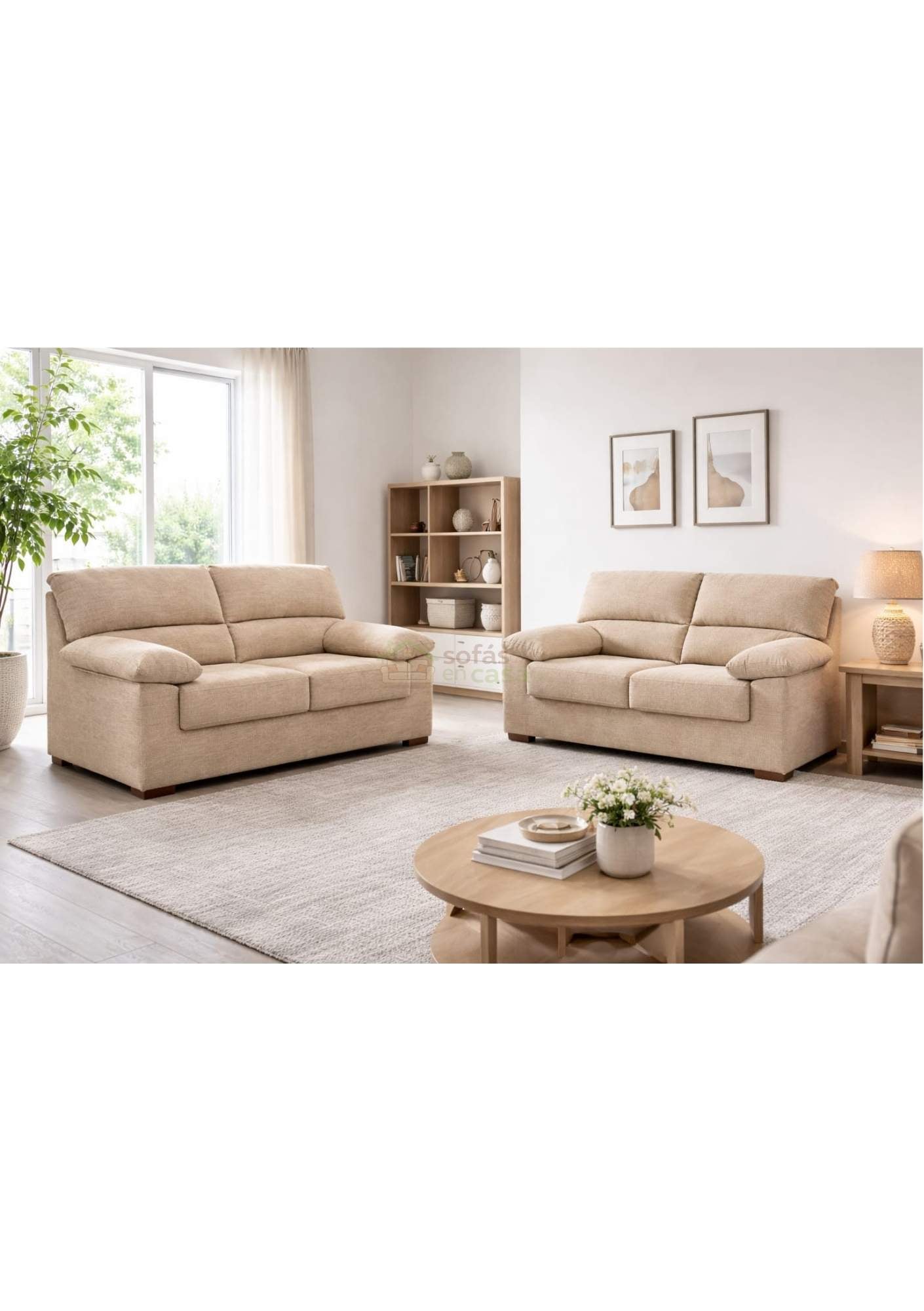 3+2 Modelo Turín Beige